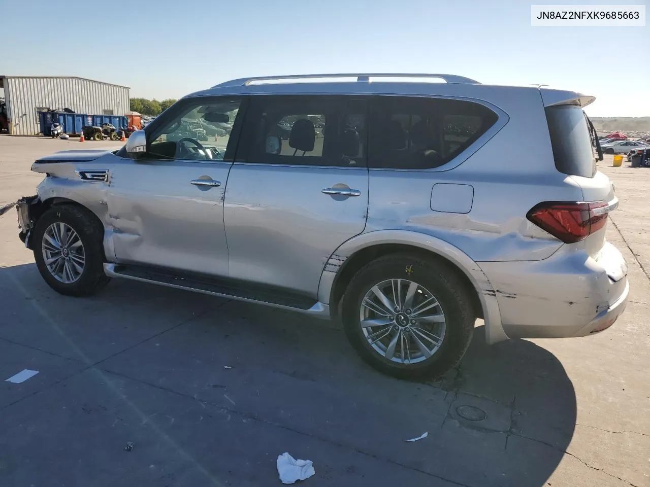 2019 Infiniti Qx80 Luxe VIN: JN8AZ2NFXK9685663 Lot: 70817684