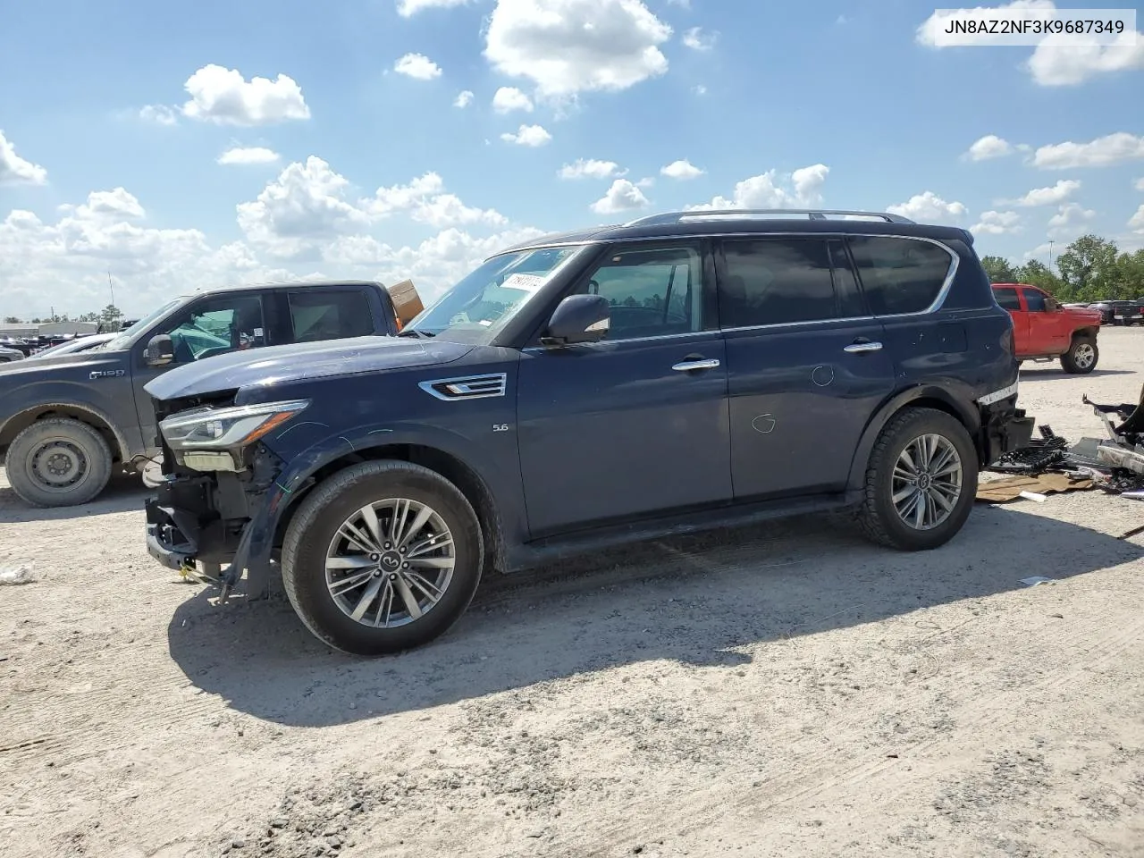 2019 Infiniti Qx80 Luxe VIN: JN8AZ2NF3K9687349 Lot: 71972774