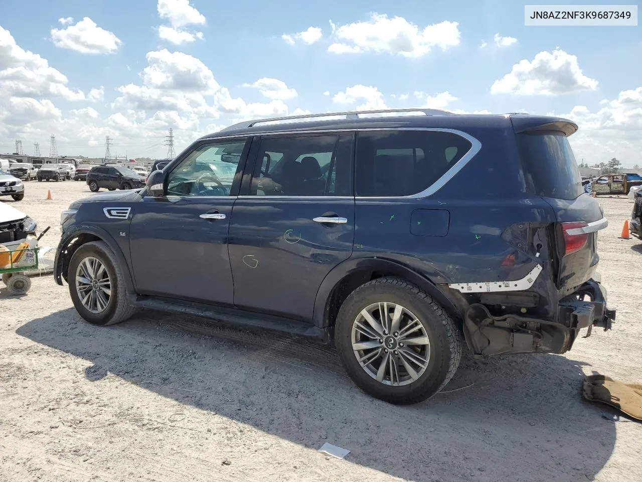 2019 Infiniti Qx80 Luxe VIN: JN8AZ2NF3K9687349 Lot: 71972774