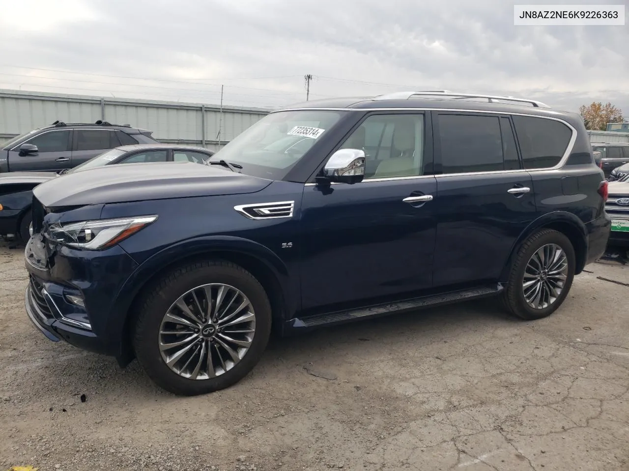 2019 Infiniti Qx80 Luxe VIN: JN8AZ2NE6K9226363 Lot: 77235314