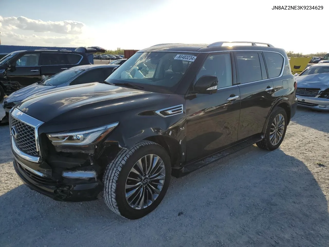 2019 Infiniti Qx80 Luxe VIN: JN8AZ2NE3K9234629 Lot: 80483234