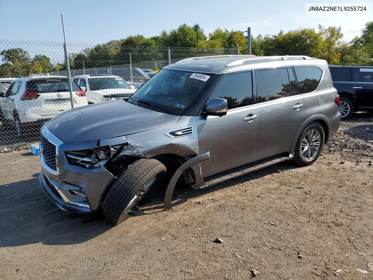 2020 Infiniti Qx80 Luxe VIN: JN8AZ2NE1L9255724 Lot: 70949054