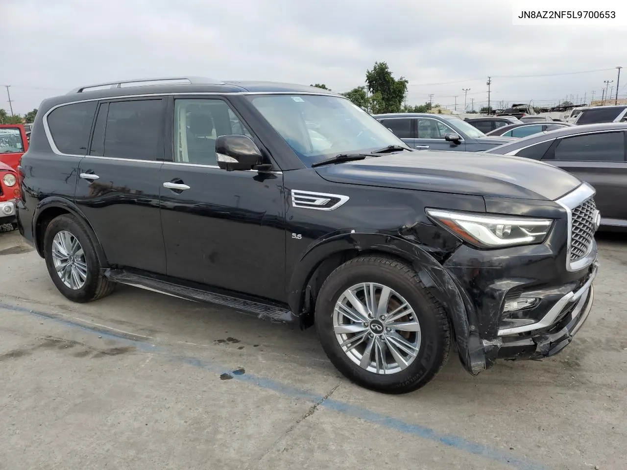 2020 Infiniti Qx80 Luxe VIN: JN8AZ2NF5L9700653 Lot: 71457034