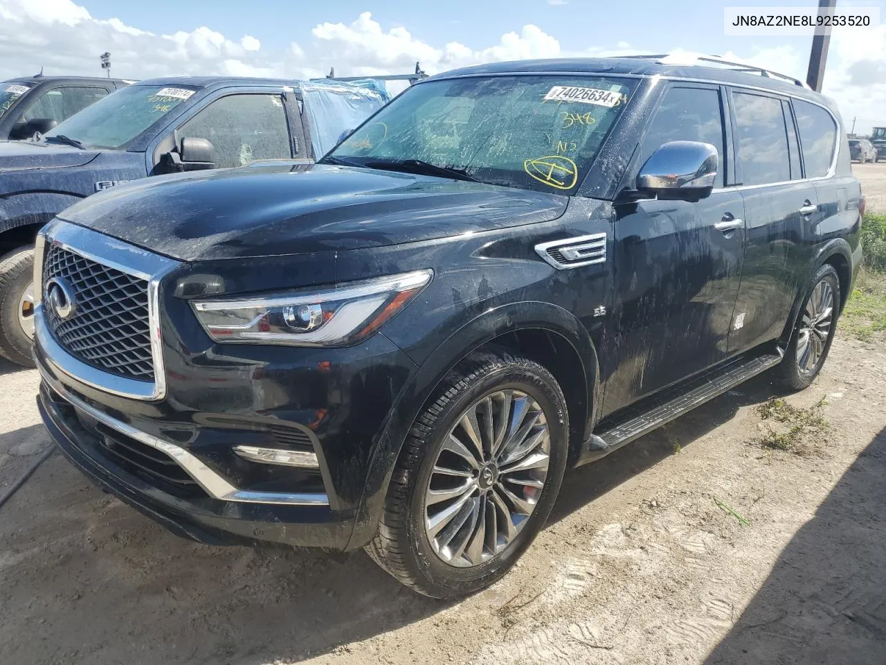 2020 Infiniti Qx80 Luxe VIN: JN8AZ2NE8L9253520 Lot: 74026634