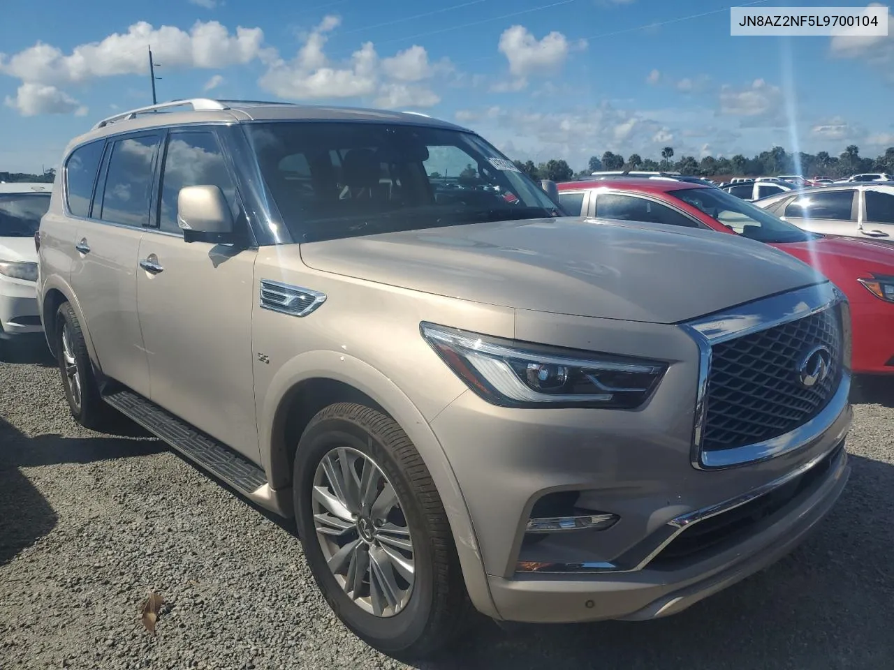 2020 Infiniti Qx80 Luxe VIN: JN8AZ2NF5L9700104 Lot: 74183244