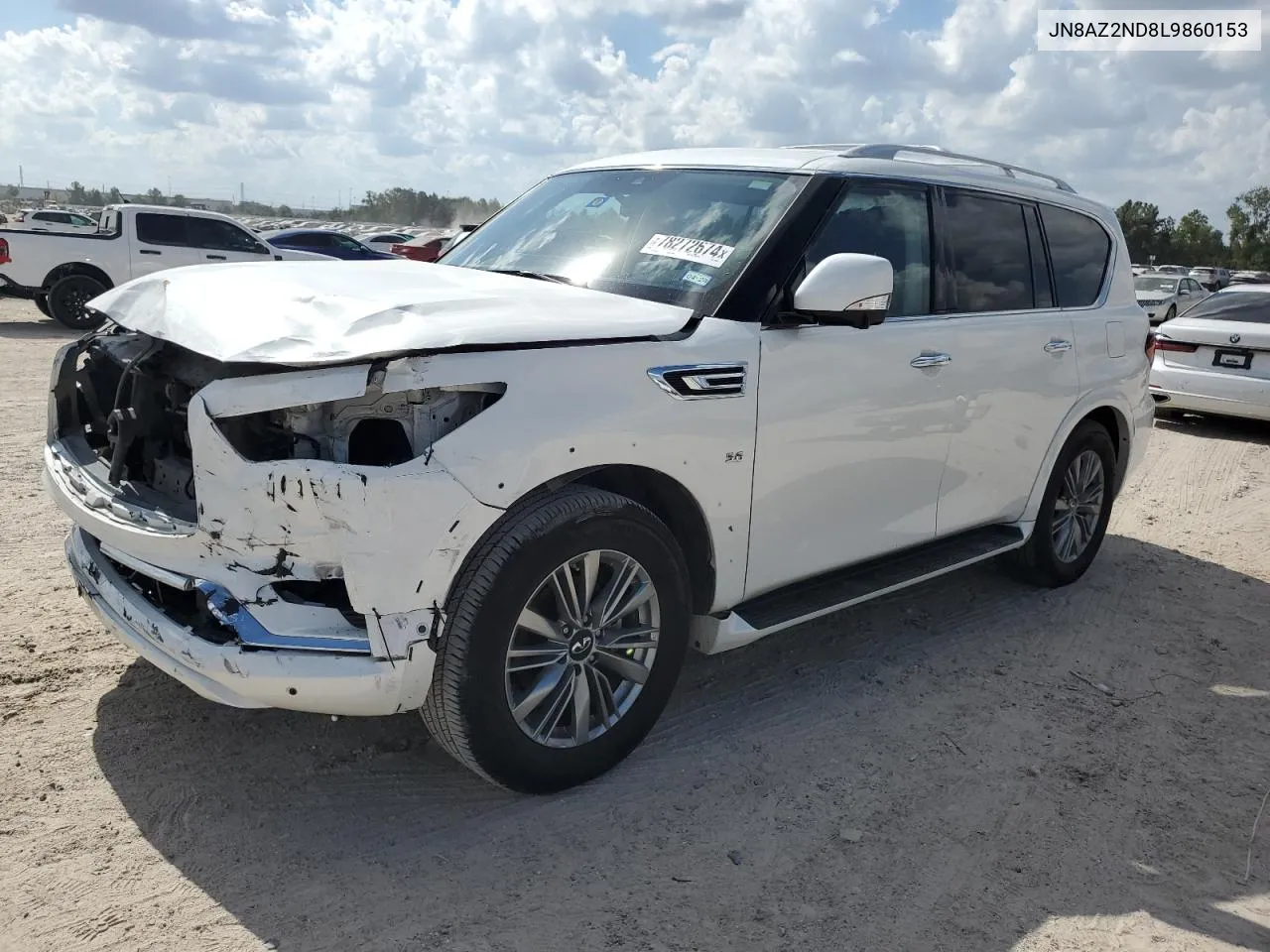 2020 Infiniti Qx80 Luxe VIN: JN8AZ2ND8L9860153 Lot: 78272674