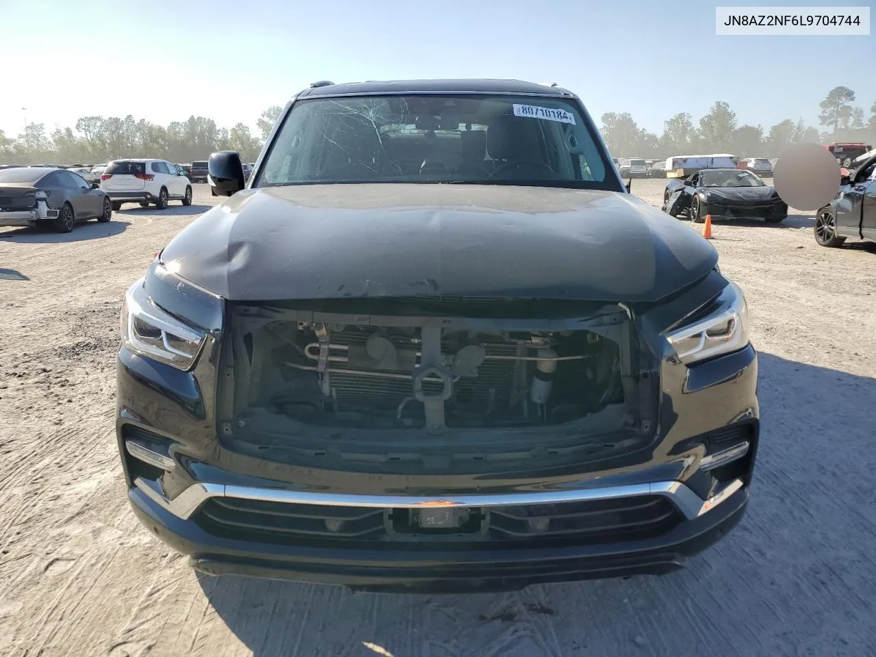 2020 Infiniti Qx80 Luxe VIN: JN8AZ2NF6L9704744 Lot: 80710184