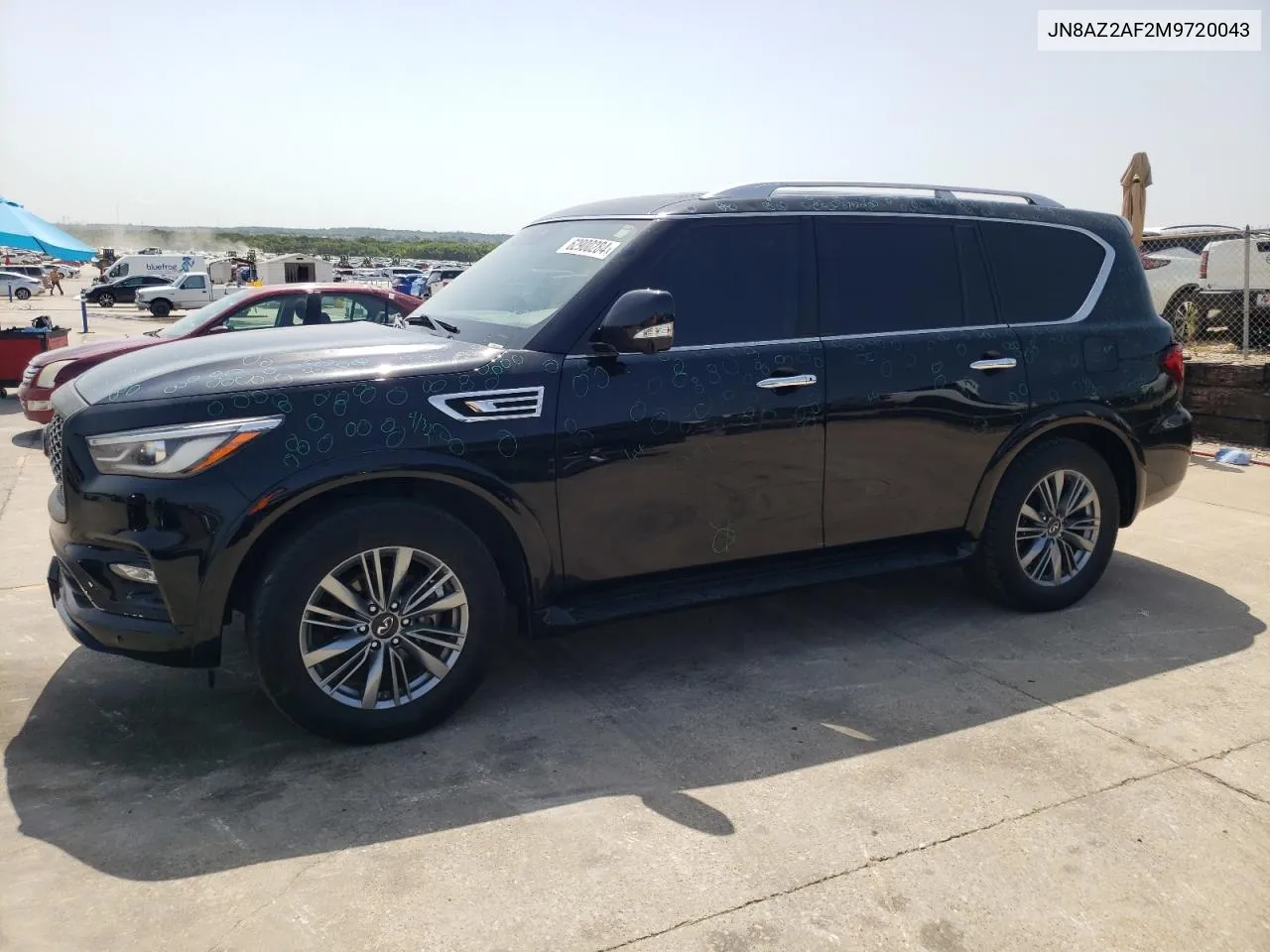 JN8AZ2AF2M9720043 2021 Infiniti Qx80 Luxe