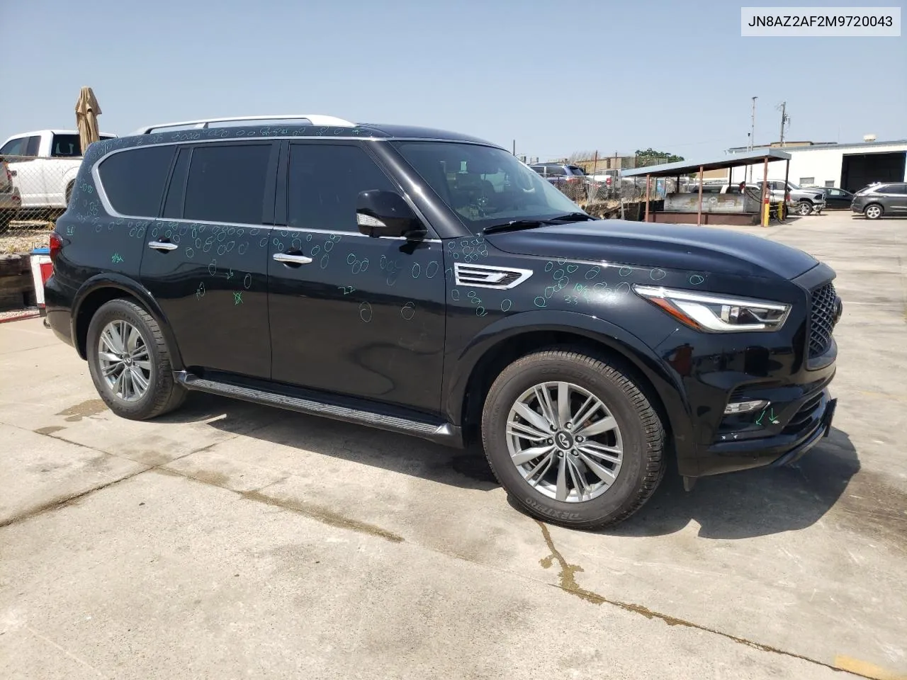 2021 Infiniti Qx80 Luxe VIN: JN8AZ2AF2M9720043 Lot: 62900284