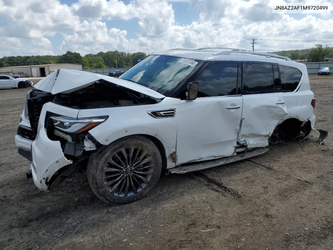 2021 Infiniti Qx80 Luxe VIN: JN8AZ2AF1M9720499 Lot: 71835104