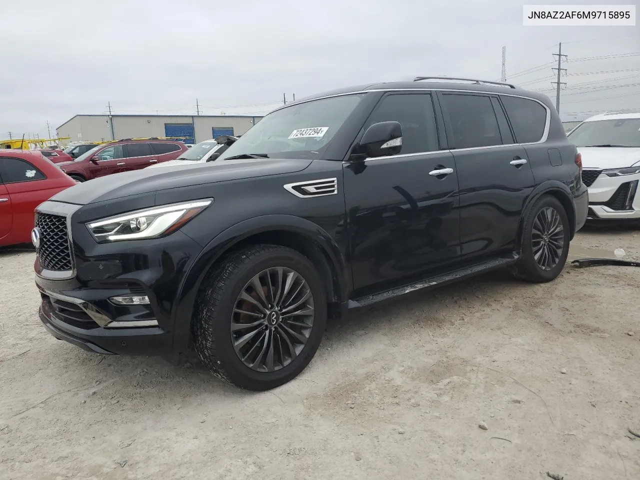 2021 Infiniti Qx80 Luxe VIN: JN8AZ2AF6M9715895 Lot: 72437294