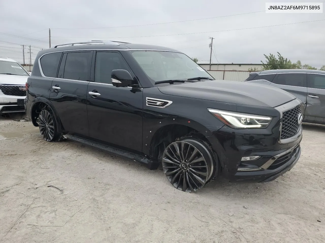 2021 Infiniti Qx80 Luxe VIN: JN8AZ2AF6M9715895 Lot: 72437294