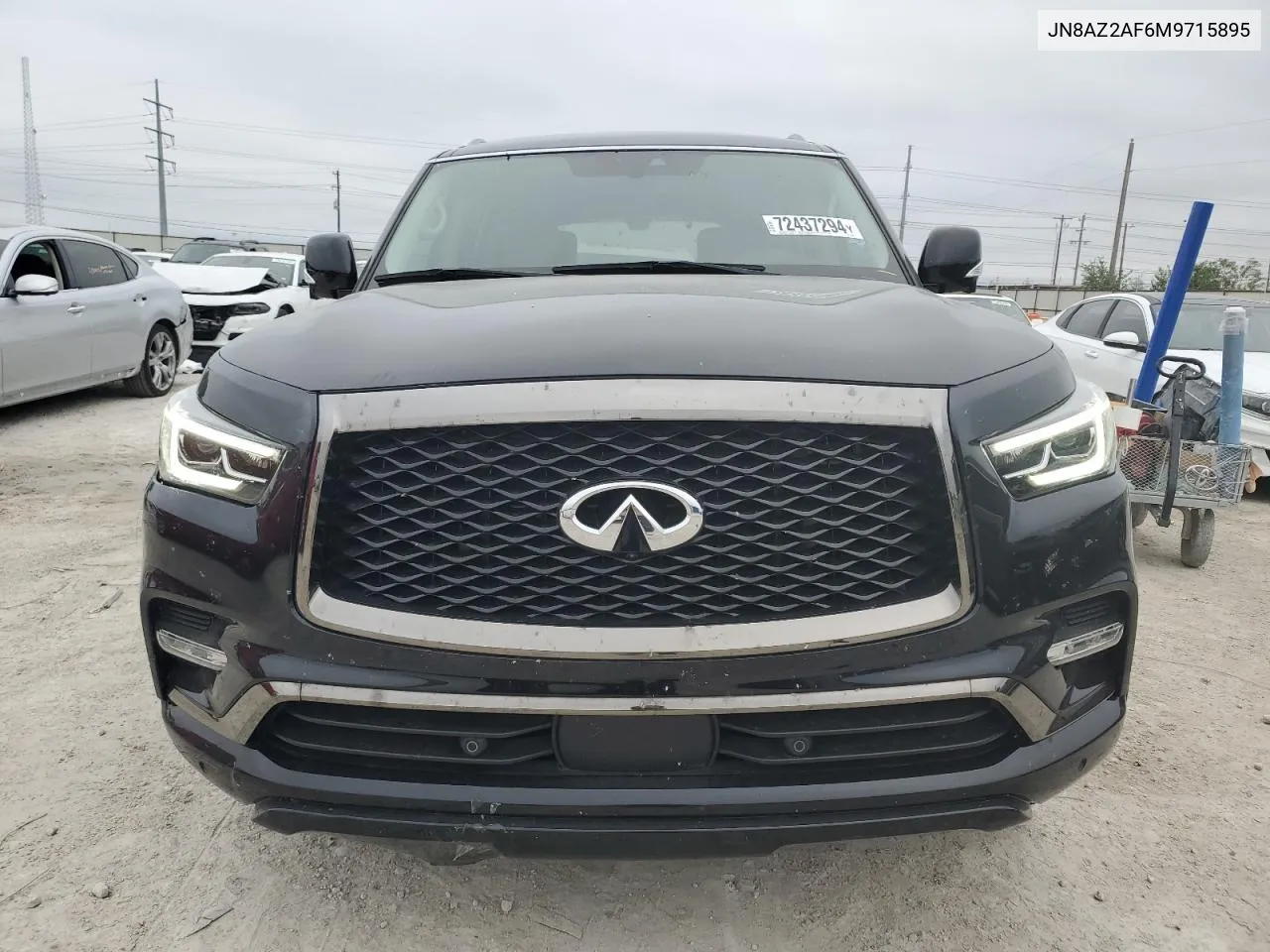 2021 Infiniti Qx80 Luxe VIN: JN8AZ2AF6M9715895 Lot: 72437294