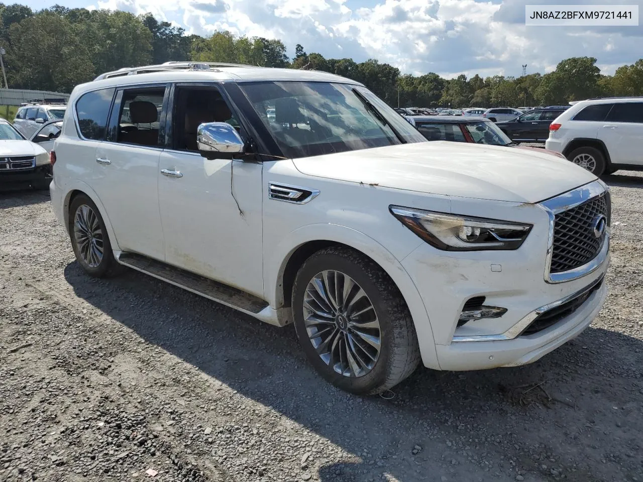 2021 Infiniti Qx80 Sensory VIN: JN8AZ2BFXM9721441 Lot: 74005874