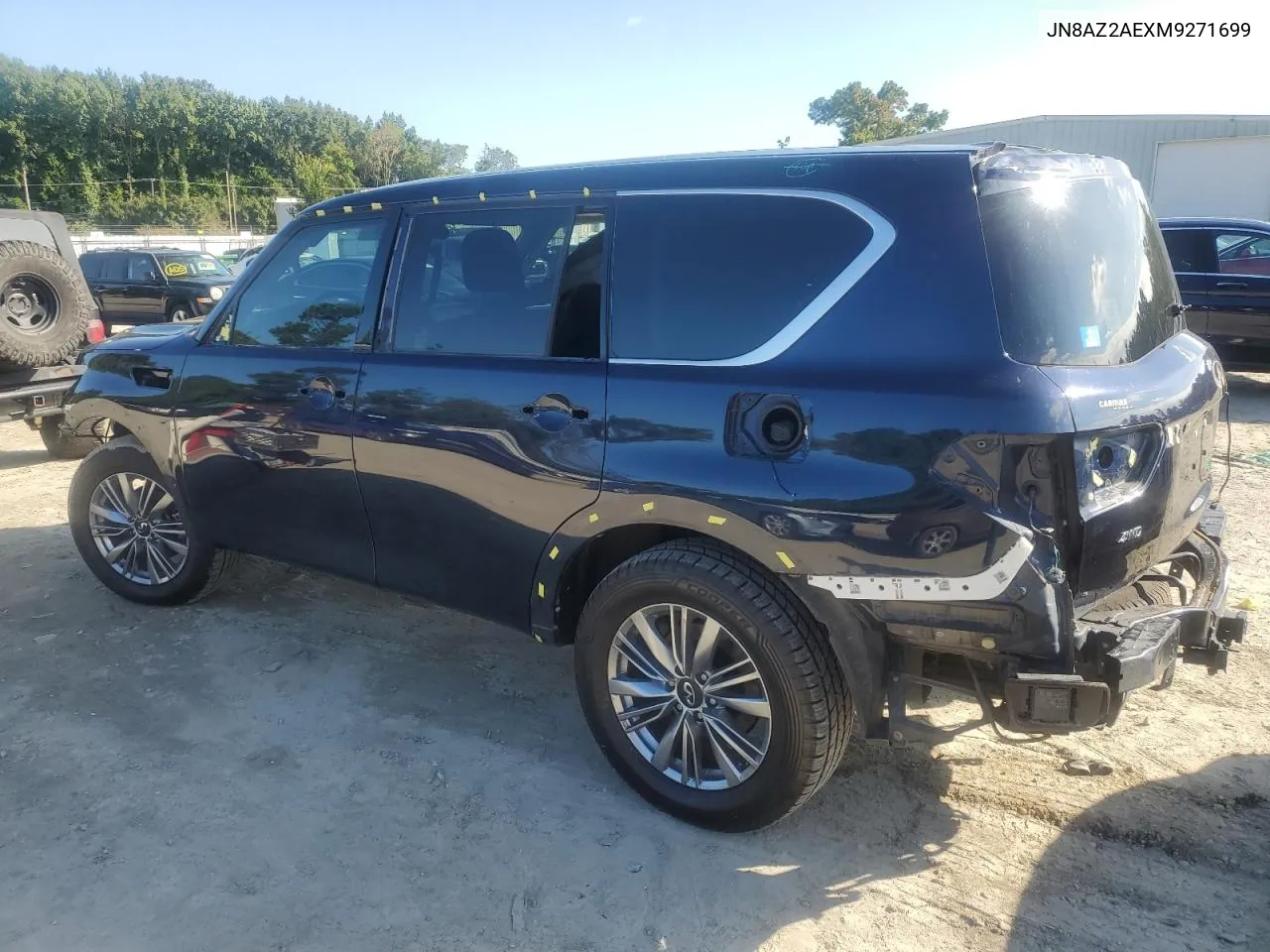 2021 Infiniti Qx80 Luxe VIN: JN8AZ2AEXM9271699 Lot: 74288254