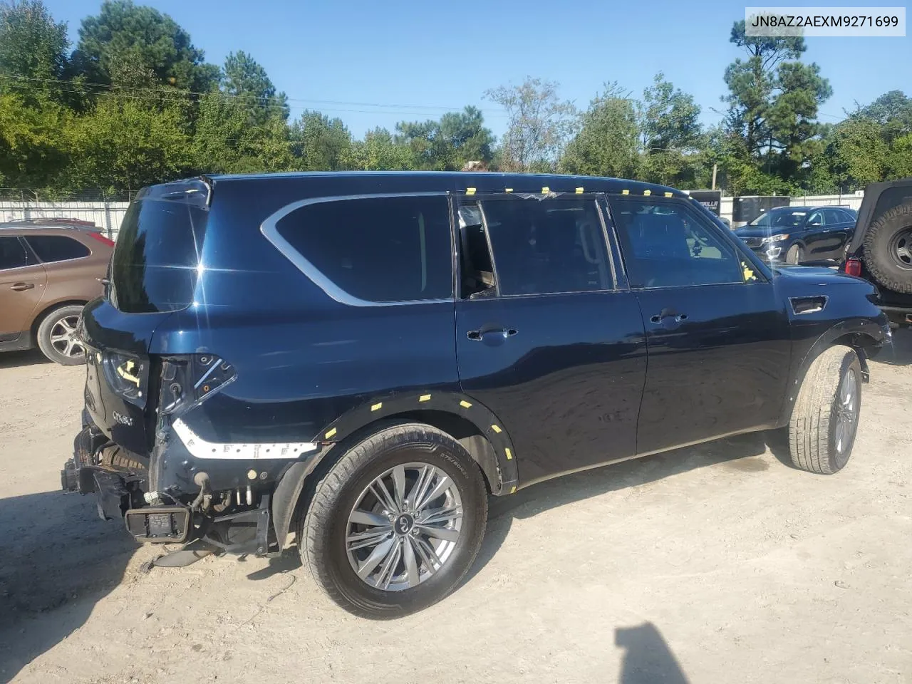 2021 Infiniti Qx80 Luxe VIN: JN8AZ2AEXM9271699 Lot: 74288254