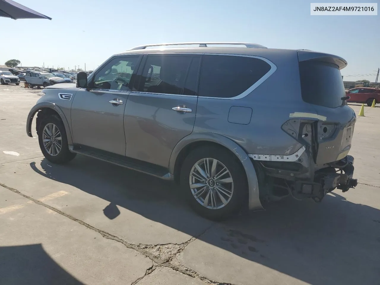 2021 Infiniti Qx80 Luxe VIN: JN8AZ2AF4M9721016 Lot: 75611704