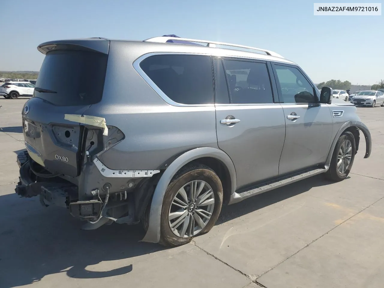 2021 Infiniti Qx80 Luxe VIN: JN8AZ2AF4M9721016 Lot: 75611704