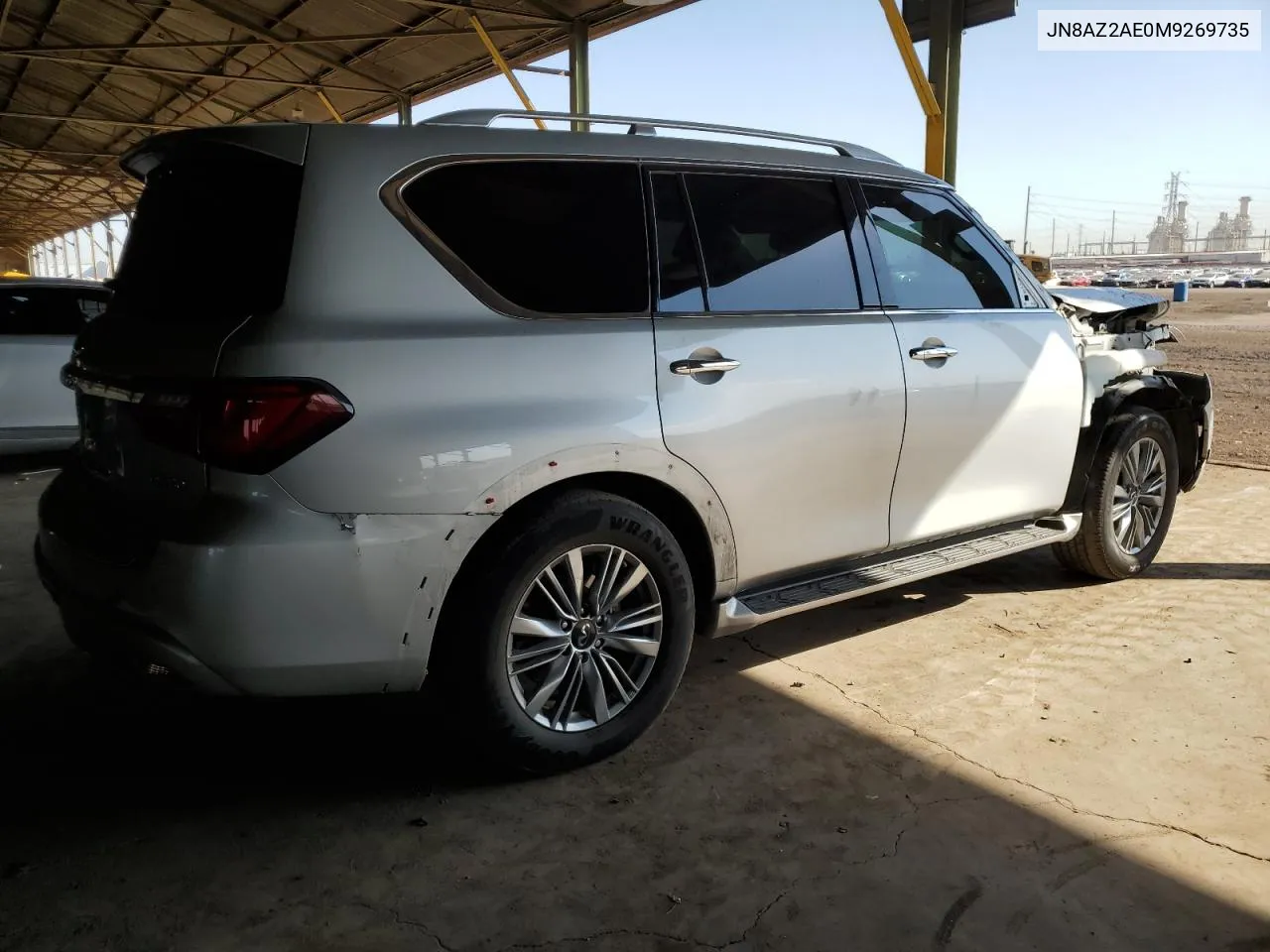 2021 Infiniti Qx80 Luxe VIN: JN8AZ2AE0M9269735 Lot: 75693784