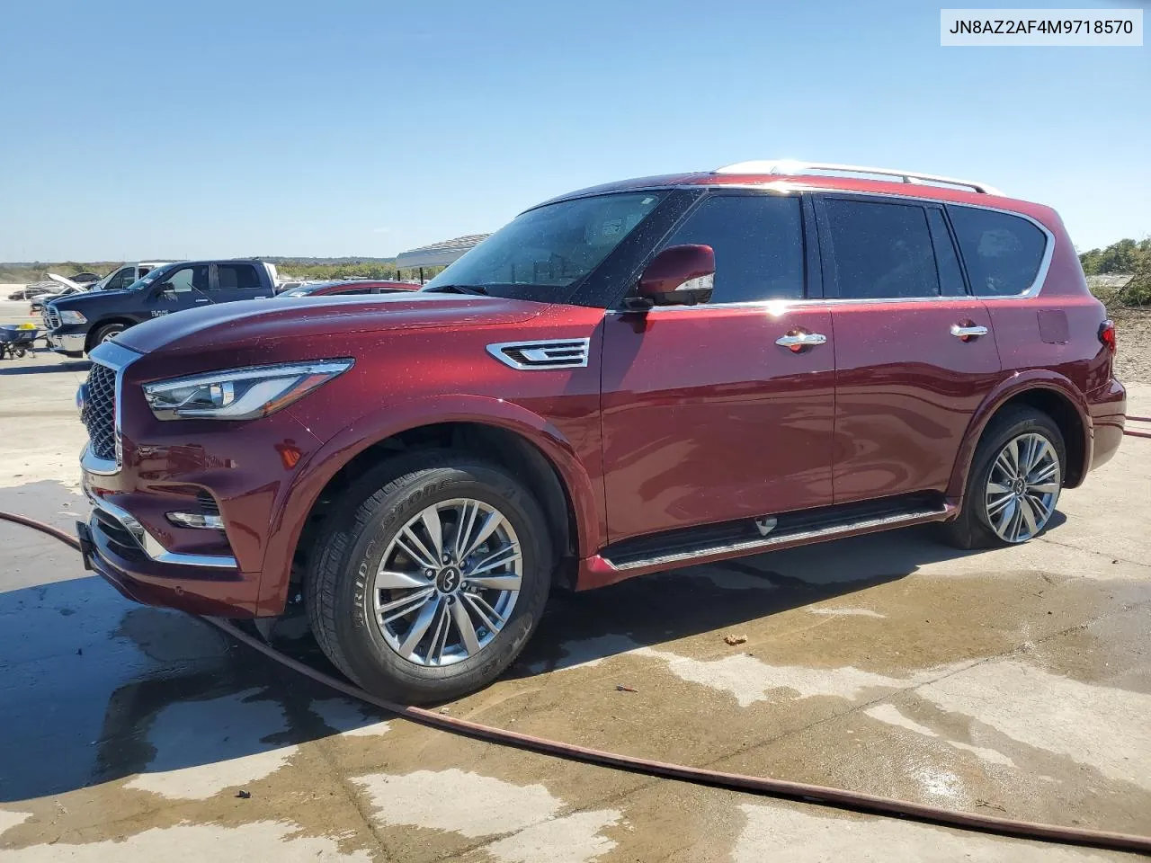 2021 Infiniti Qx80 Luxe VIN: JN8AZ2AF4M9718570 Lot: 76176944