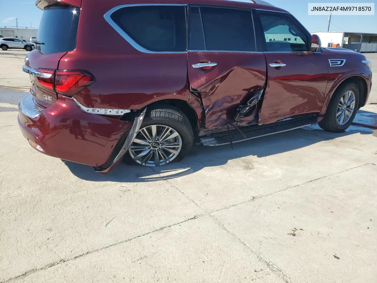 2021 Infiniti Qx80 Luxe VIN: JN8AZ2AF4M9718570 Lot: 76176944