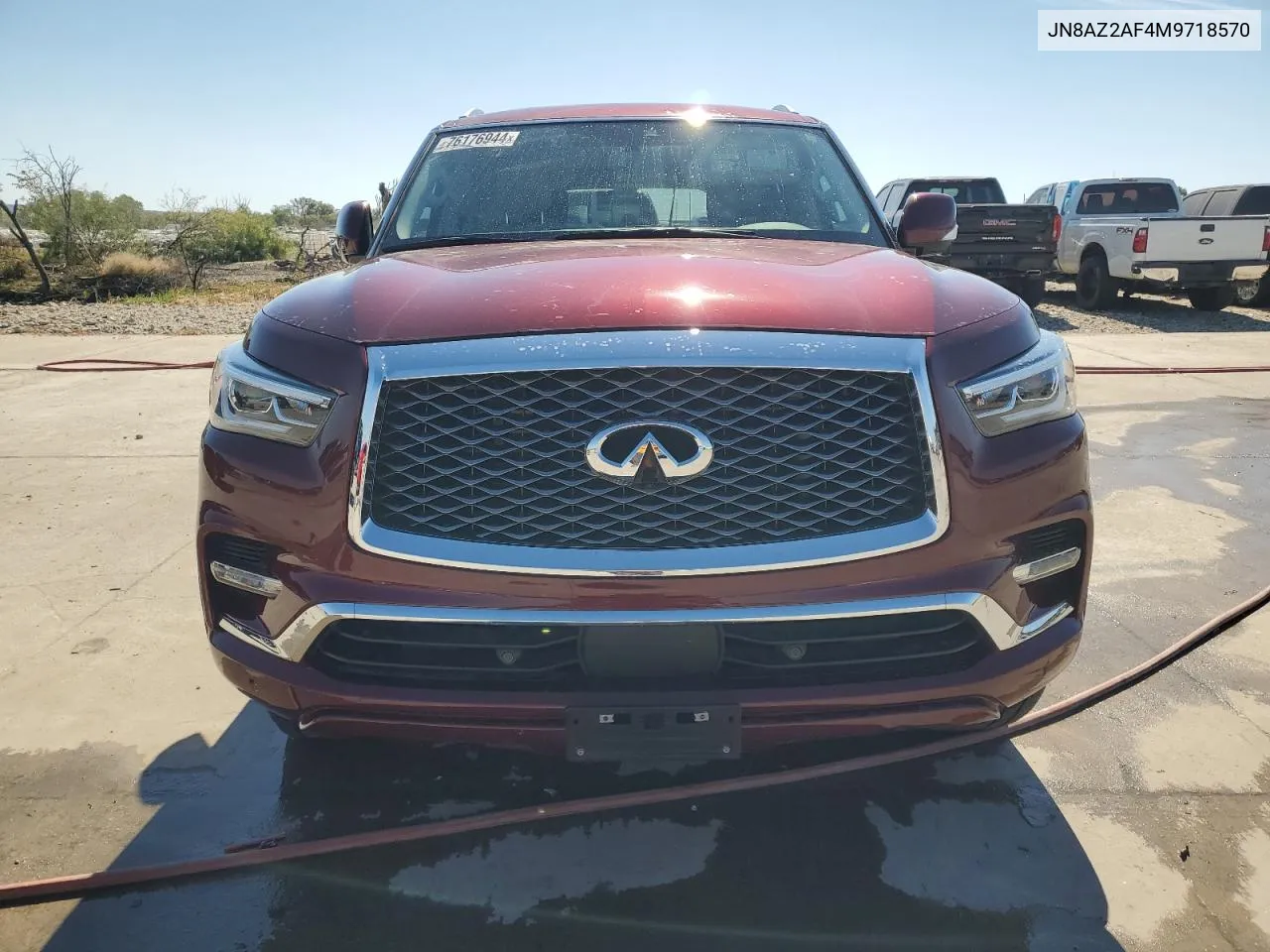 2021 Infiniti Qx80 Luxe VIN: JN8AZ2AF4M9718570 Lot: 76176944