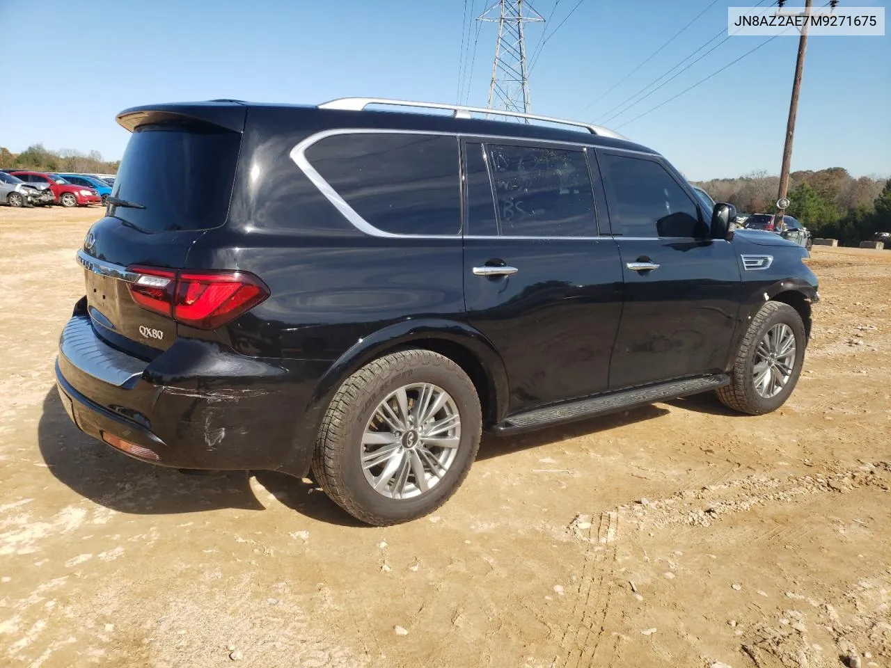 2021 Infiniti Qx80 Luxe VIN: JN8AZ2AE7M9271675 Lot: 79888484