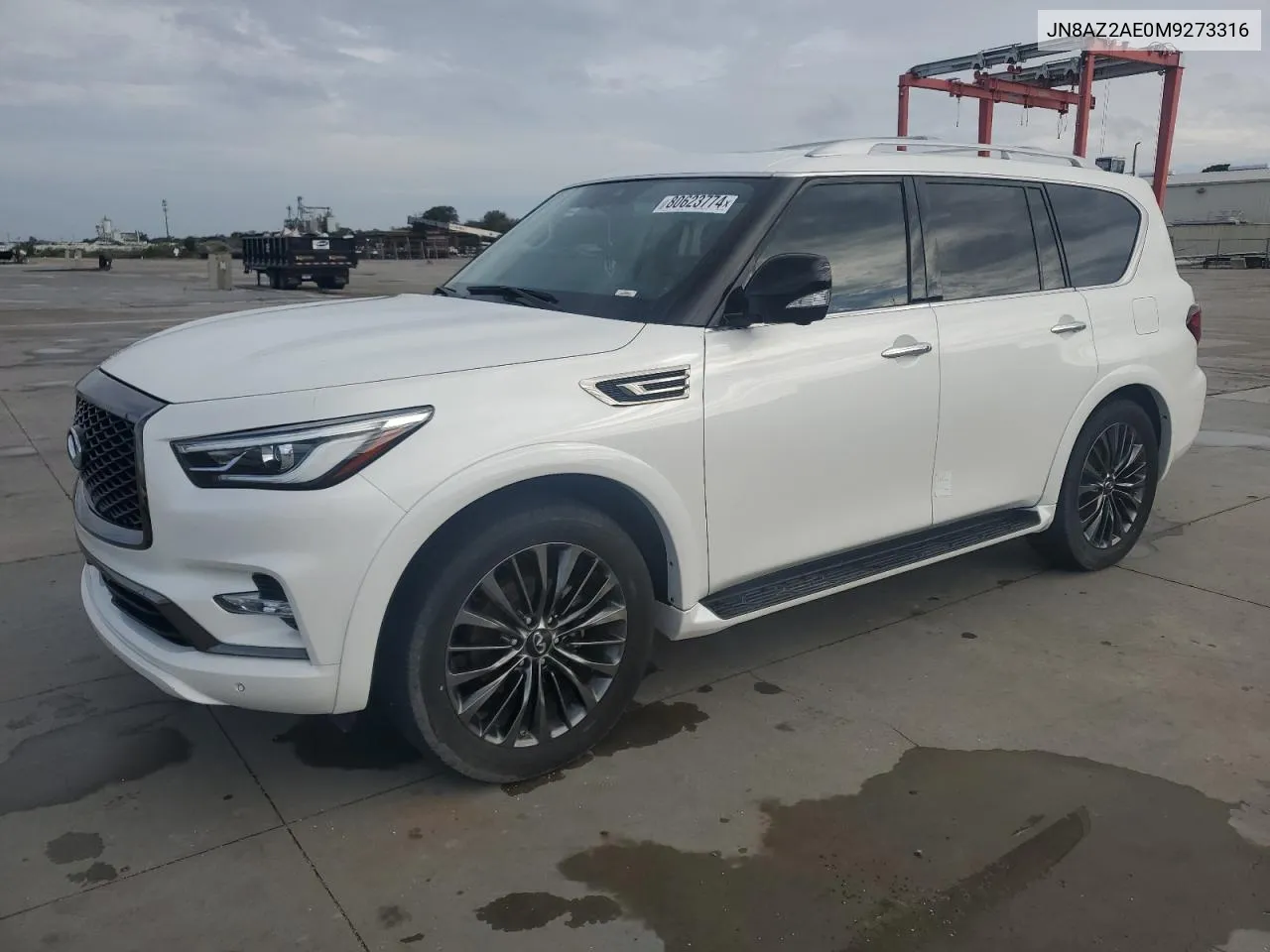 2021 Infiniti Qx80 Luxe VIN: JN8AZ2AE0M9273316 Lot: 80623774