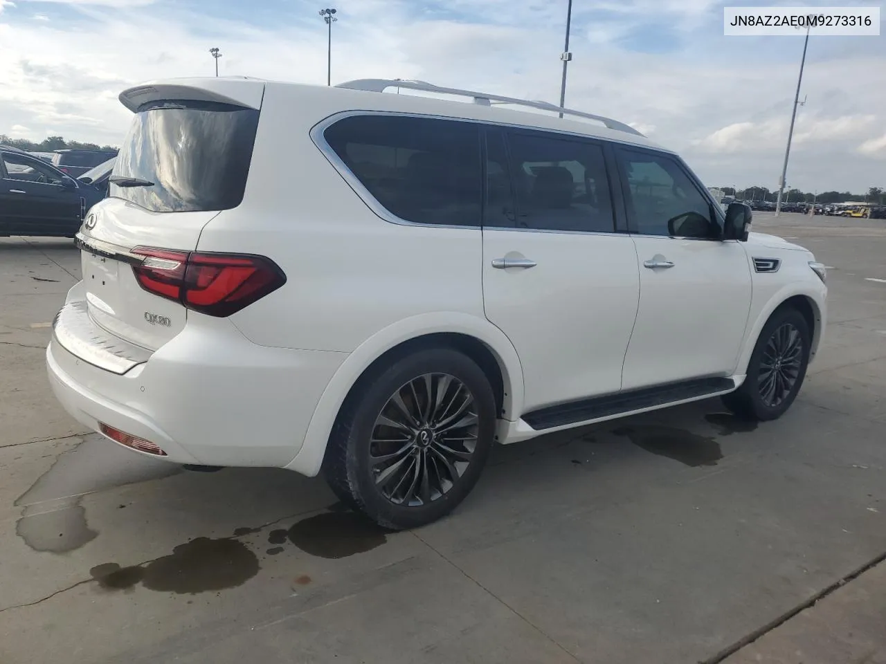 2021 Infiniti Qx80 Luxe VIN: JN8AZ2AE0M9273316 Lot: 80623774