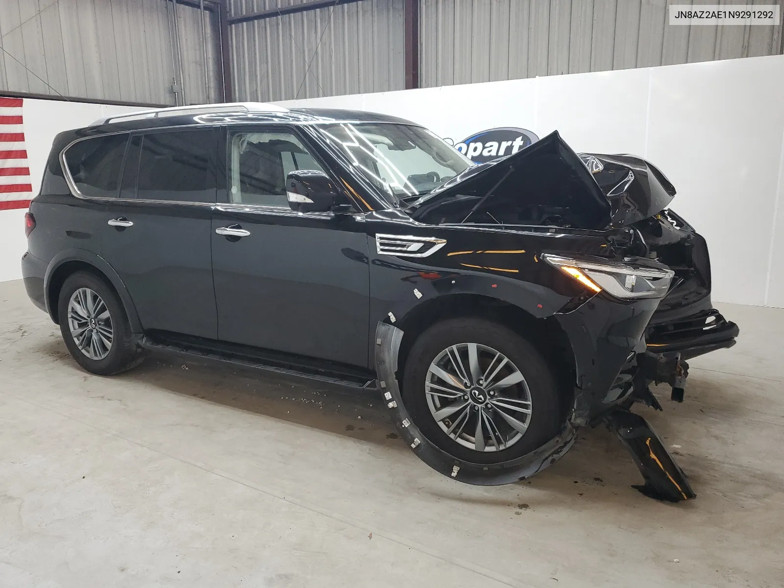 2022 Infiniti Qx80 Luxe VIN: JN8AZ2AE1N9291292 Lot: 64541254