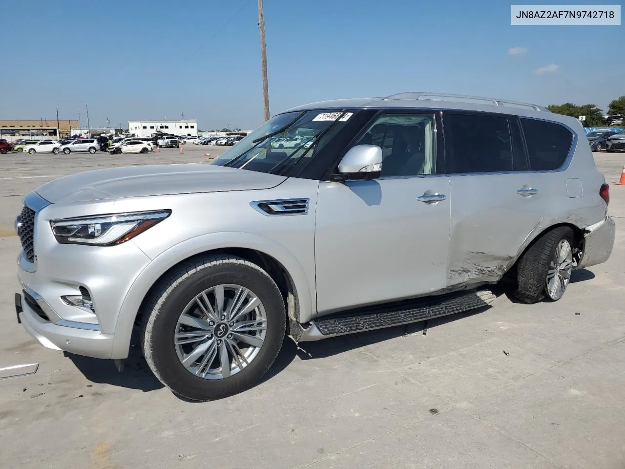 2022 Infiniti Qx80 Luxe VIN: JN8AZ2AF7N9742718 Lot: 71946864