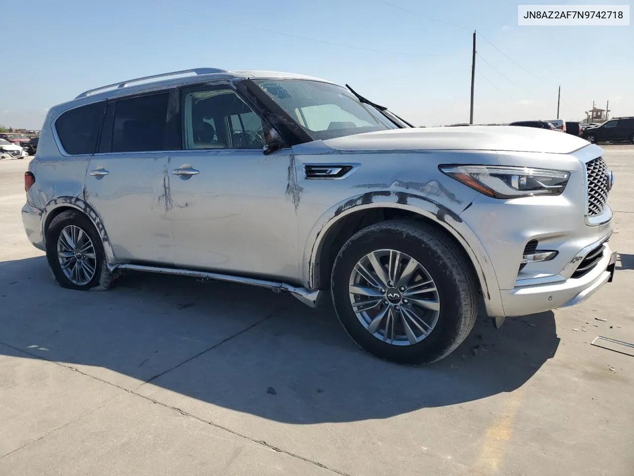 2022 Infiniti Qx80 Luxe VIN: JN8AZ2AF7N9742718 Lot: 71946864