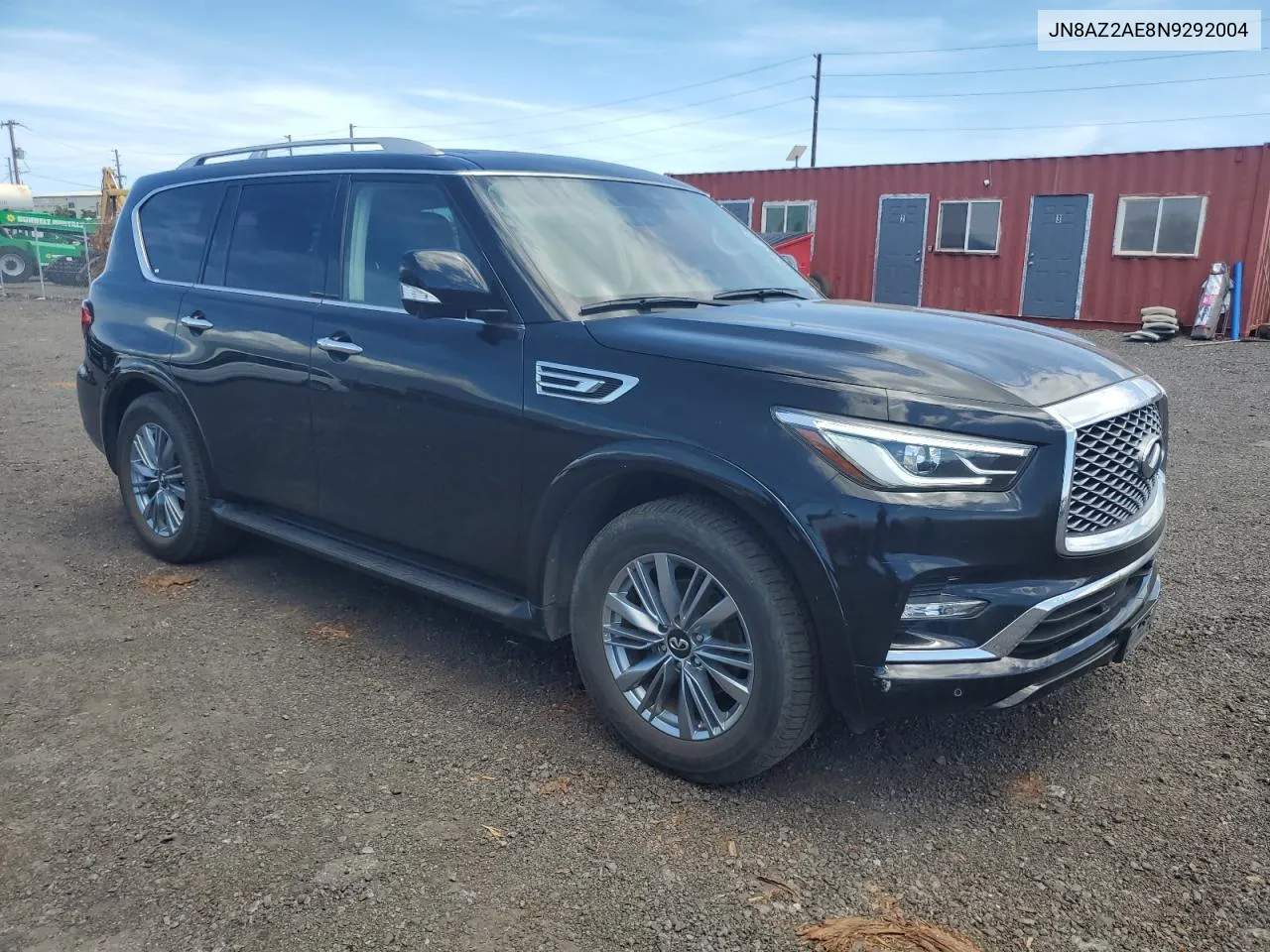 2022 Infiniti Qx80 Luxe VIN: JN8AZ2AE8N9292004 Lot: 72081294