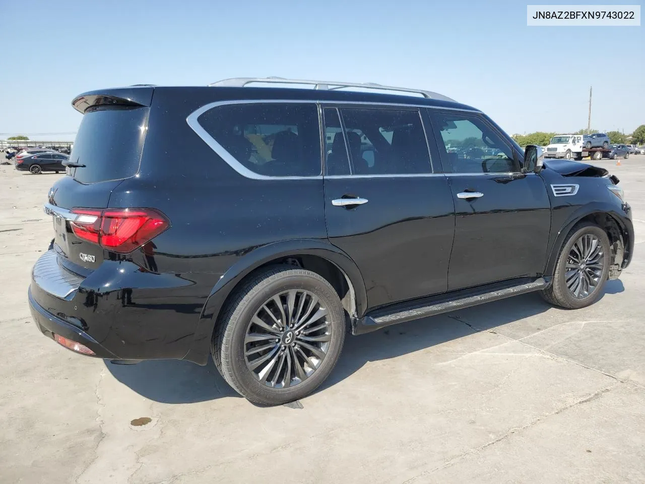 2022 Infiniti Qx80 Sensory VIN: JN8AZ2BFXN9743022 Lot: 74610244