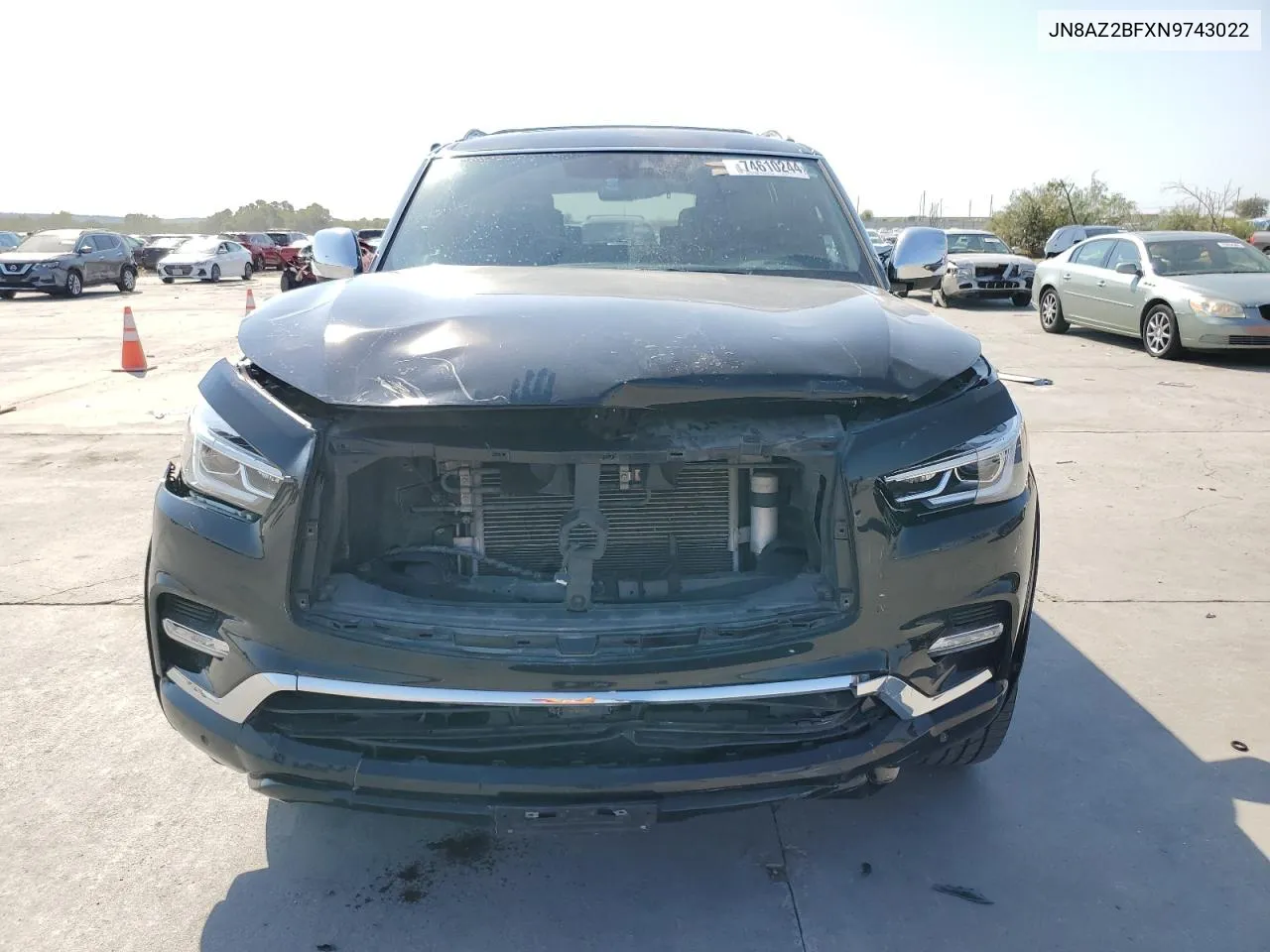 2022 Infiniti Qx80 Sensory VIN: JN8AZ2BFXN9743022 Lot: 74610244