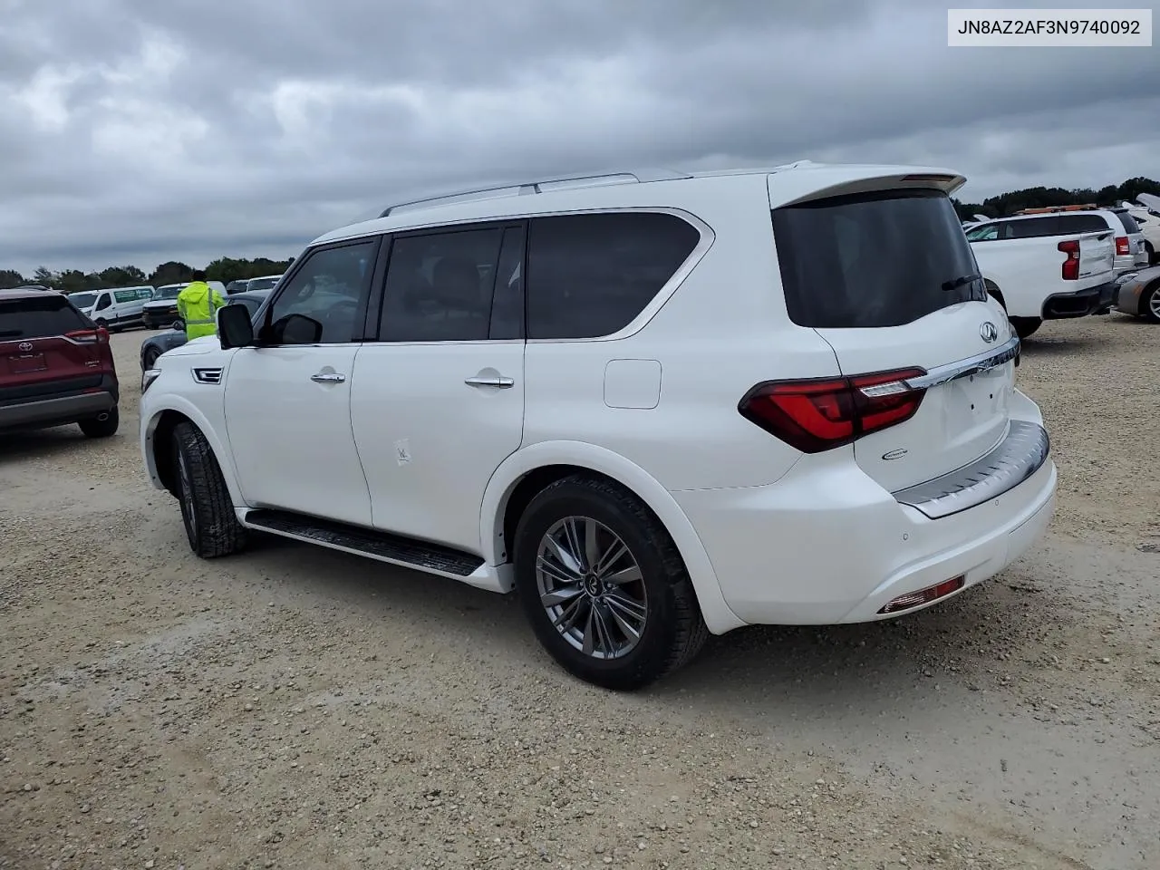 2022 Infiniti Qx80 Luxe VIN: JN8AZ2AF3N9740092 Lot: 74773434