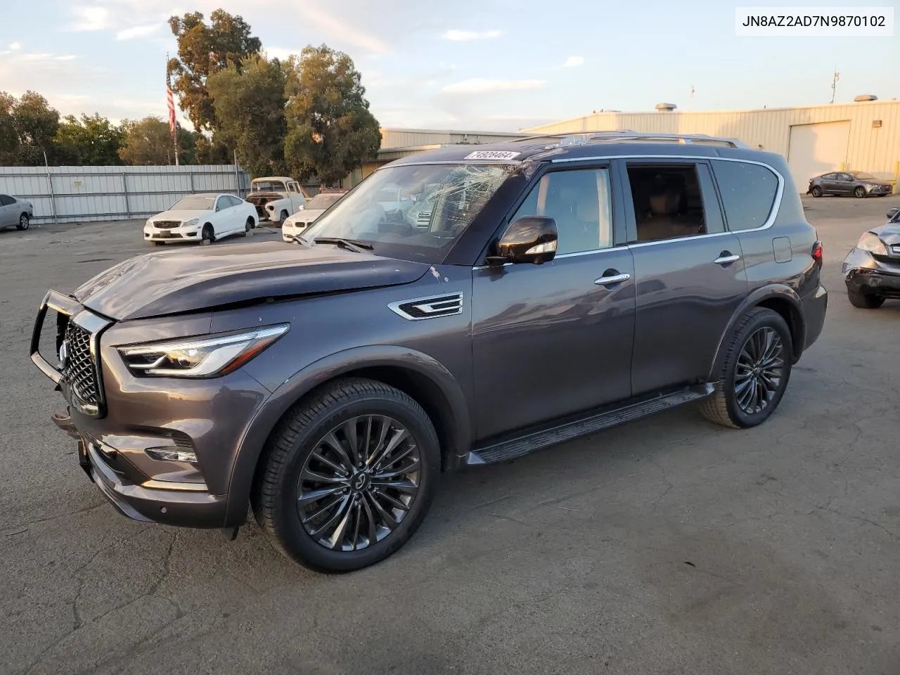 2022 Infiniti Qx80 Luxe VIN: JN8AZ2AD7N9870102 Lot: 74928464