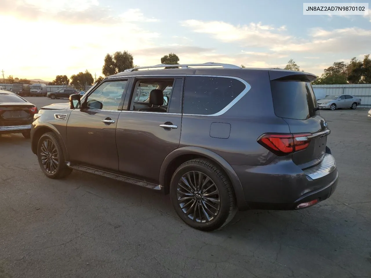 2022 Infiniti Qx80 Luxe VIN: JN8AZ2AD7N9870102 Lot: 74928464