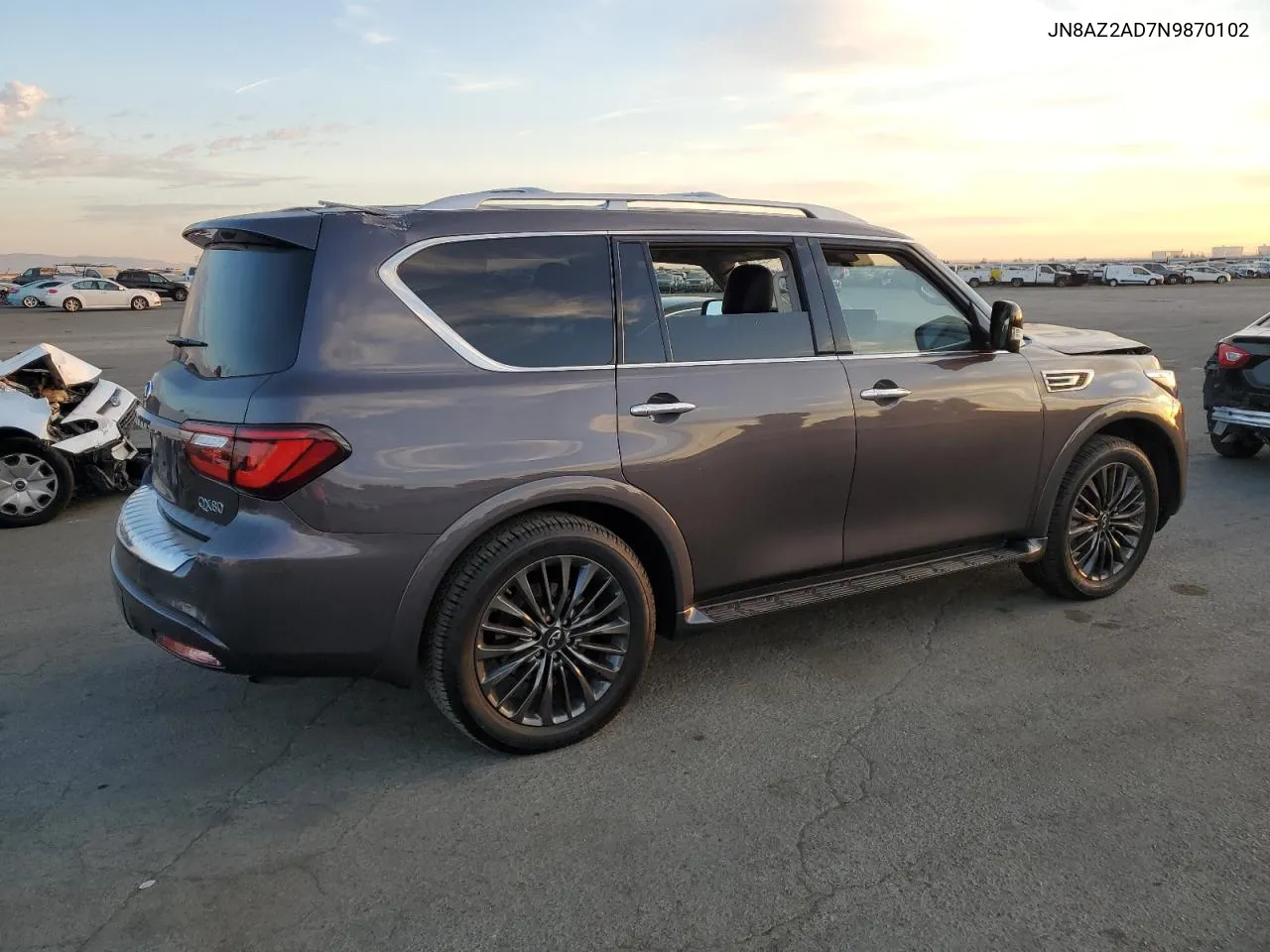 2022 Infiniti Qx80 Luxe VIN: JN8AZ2AD7N9870102 Lot: 74928464