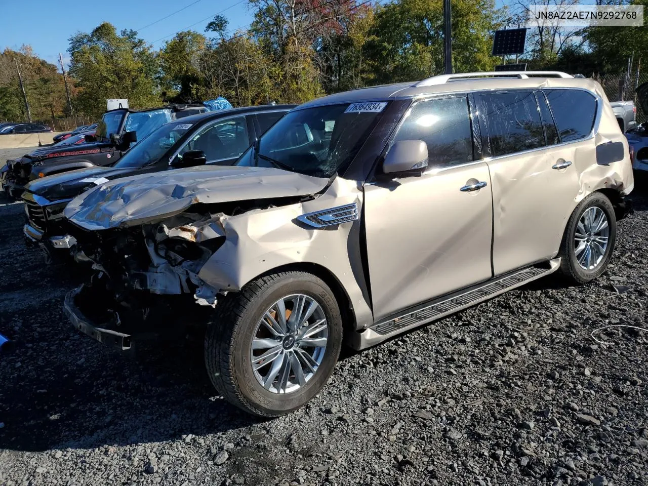 2022 Infiniti Qx80 Luxe VIN: JN8AZ2AE7N9292768 Lot: 76364934