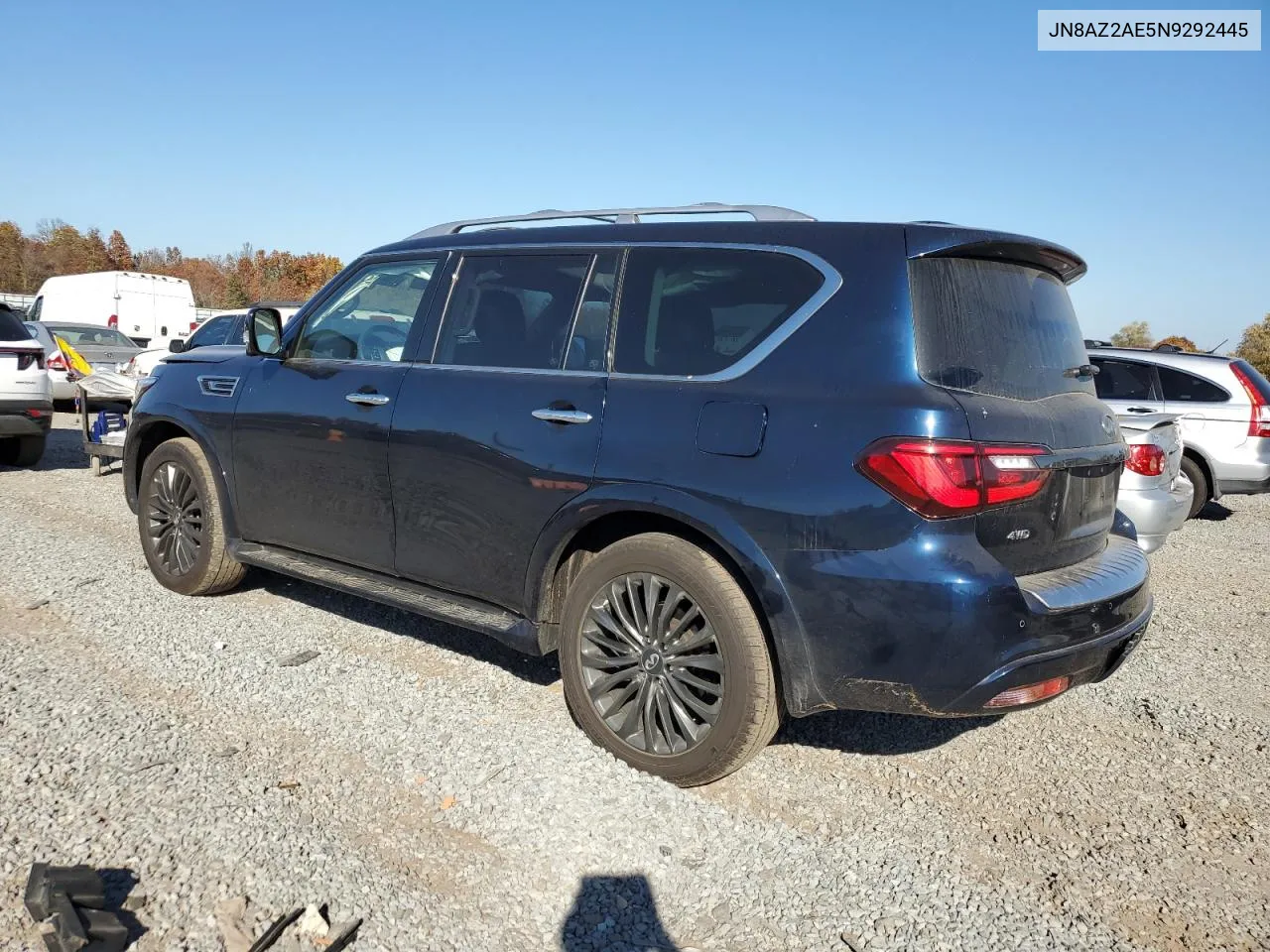 2022 Infiniti Qx80 Luxe VIN: JN8AZ2AE5N9292445 Lot: 77540474