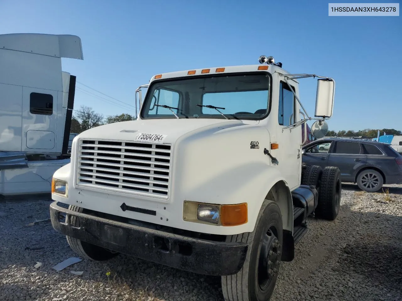 1999 International 4000 4900 VIN: 1HSSDAAN3XH643278 Lot: 75504764