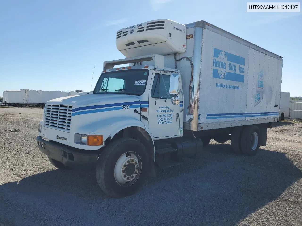 2001 International 4000 4700 VIN: 1HTSCAAM41H343407 Lot: 74016734