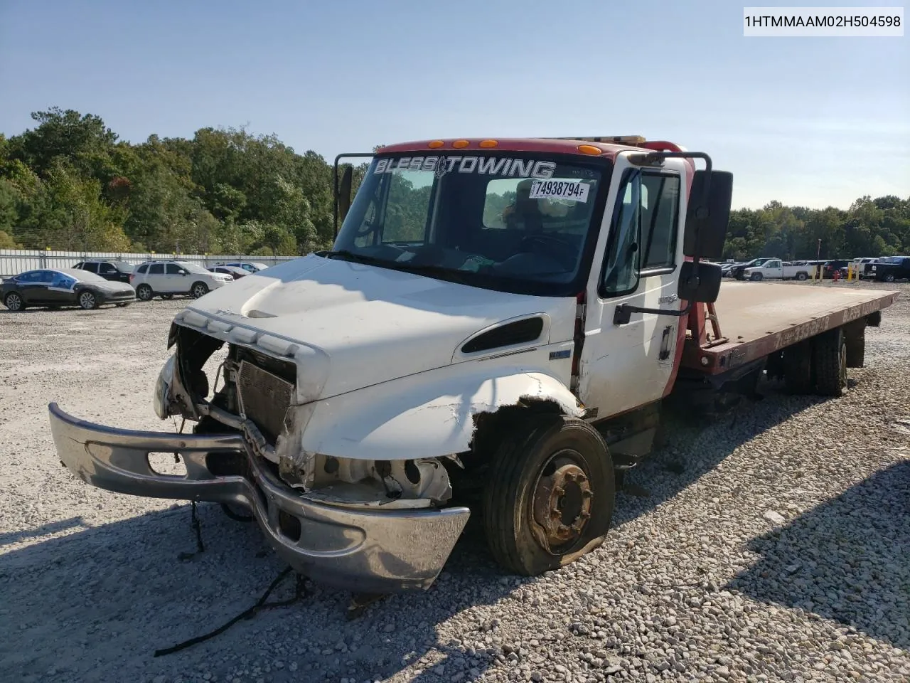 2002 International 4000 4300 VIN: 1HTMMAAM02H504598 Lot: 74938794