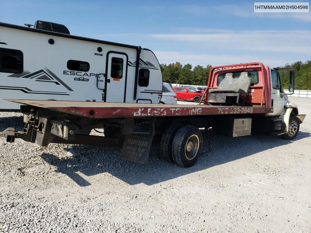 2002 International 4000 4300 VIN: 1HTMMAAM02H504598 Lot: 74938794