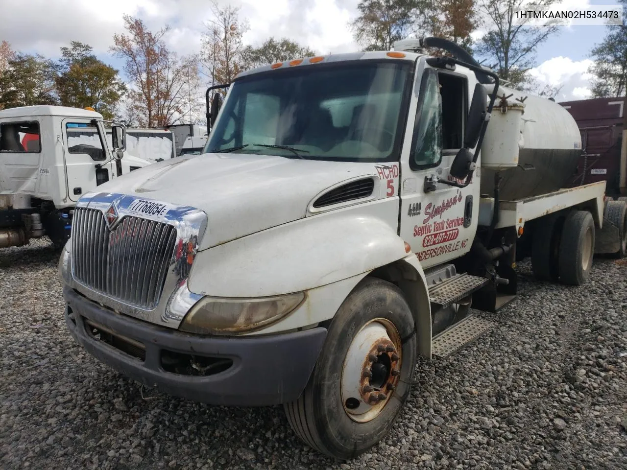 2002 International 4000 4400 VIN: 1HTMKAAN02H534473 Lot: 77768054