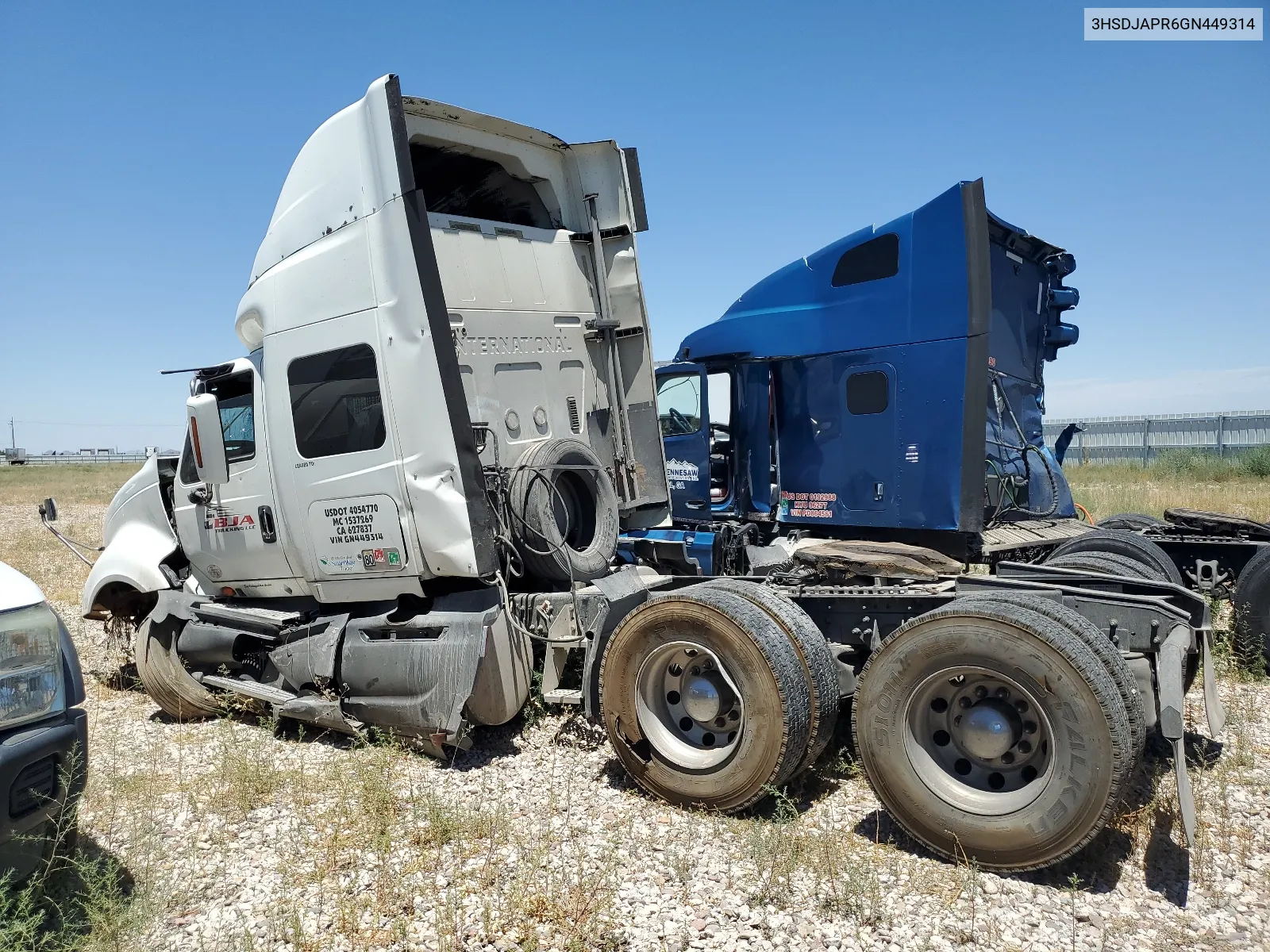 2016 International Prostar VIN: 3HSDJAPR6GN449314 Lot: 57480854