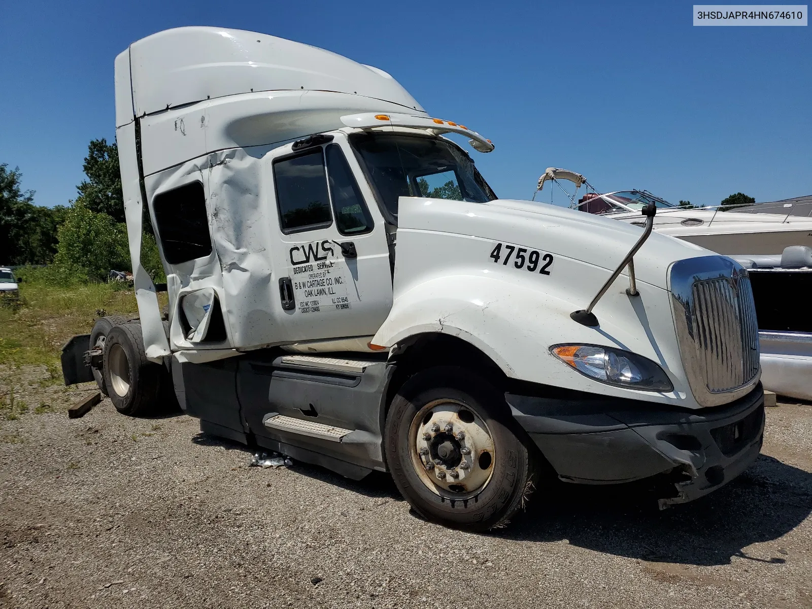 2017 International Prostar VIN: 3HSDJAPR4HN674610 Lot: 59828074