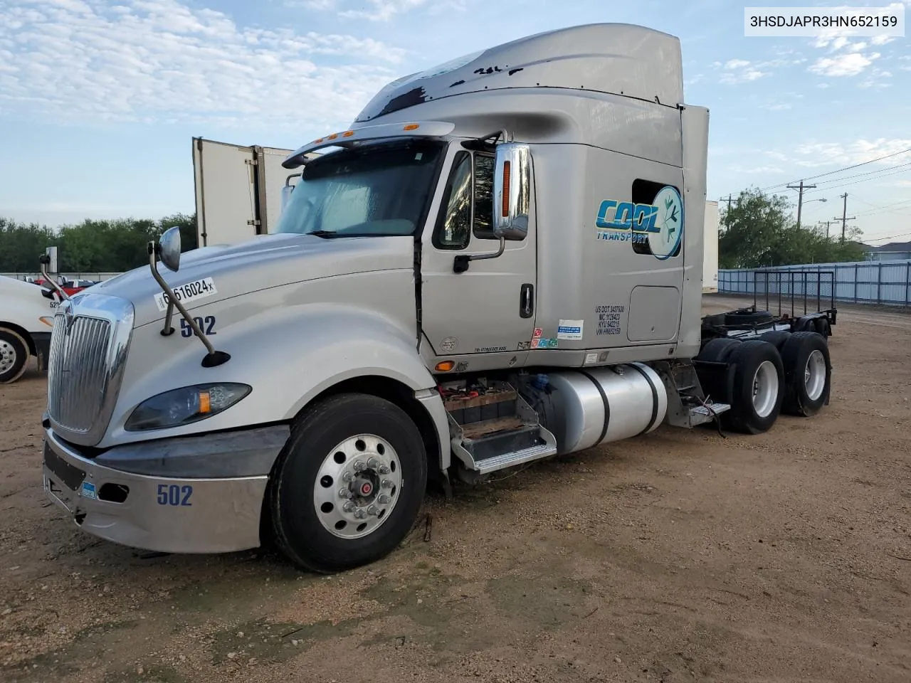 2017 International Prostar VIN: 3HSDJAPR3HN652159 Lot: 66616024