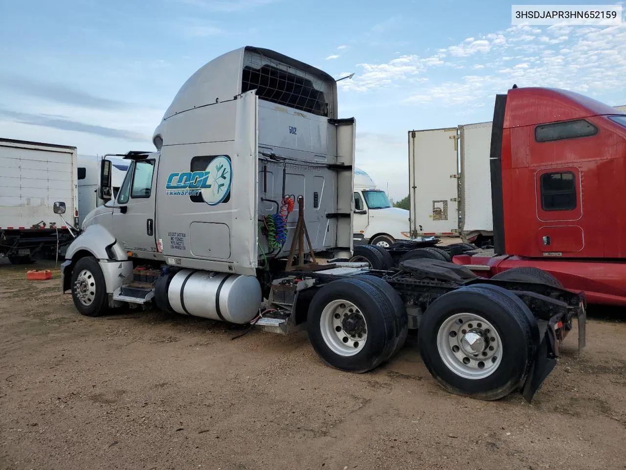 2017 International Prostar VIN: 3HSDJAPR3HN652159 Lot: 66616024